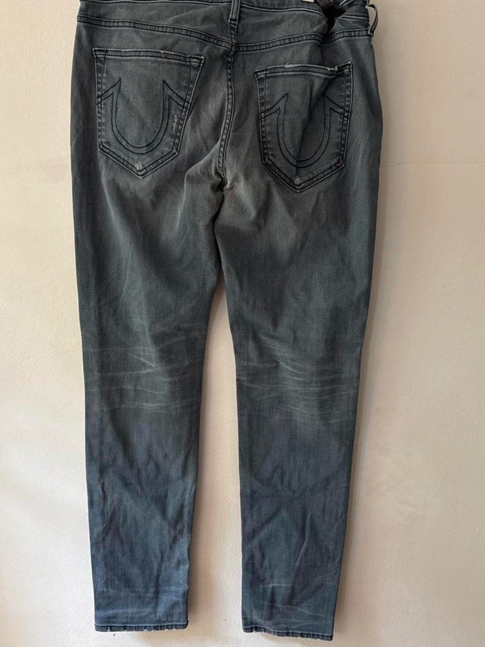 True Religion Made in USA Straight Leg Light Wash Jeans